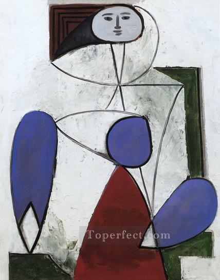 Femme dans un fauteuil 1932 Cubism Oil Paintings